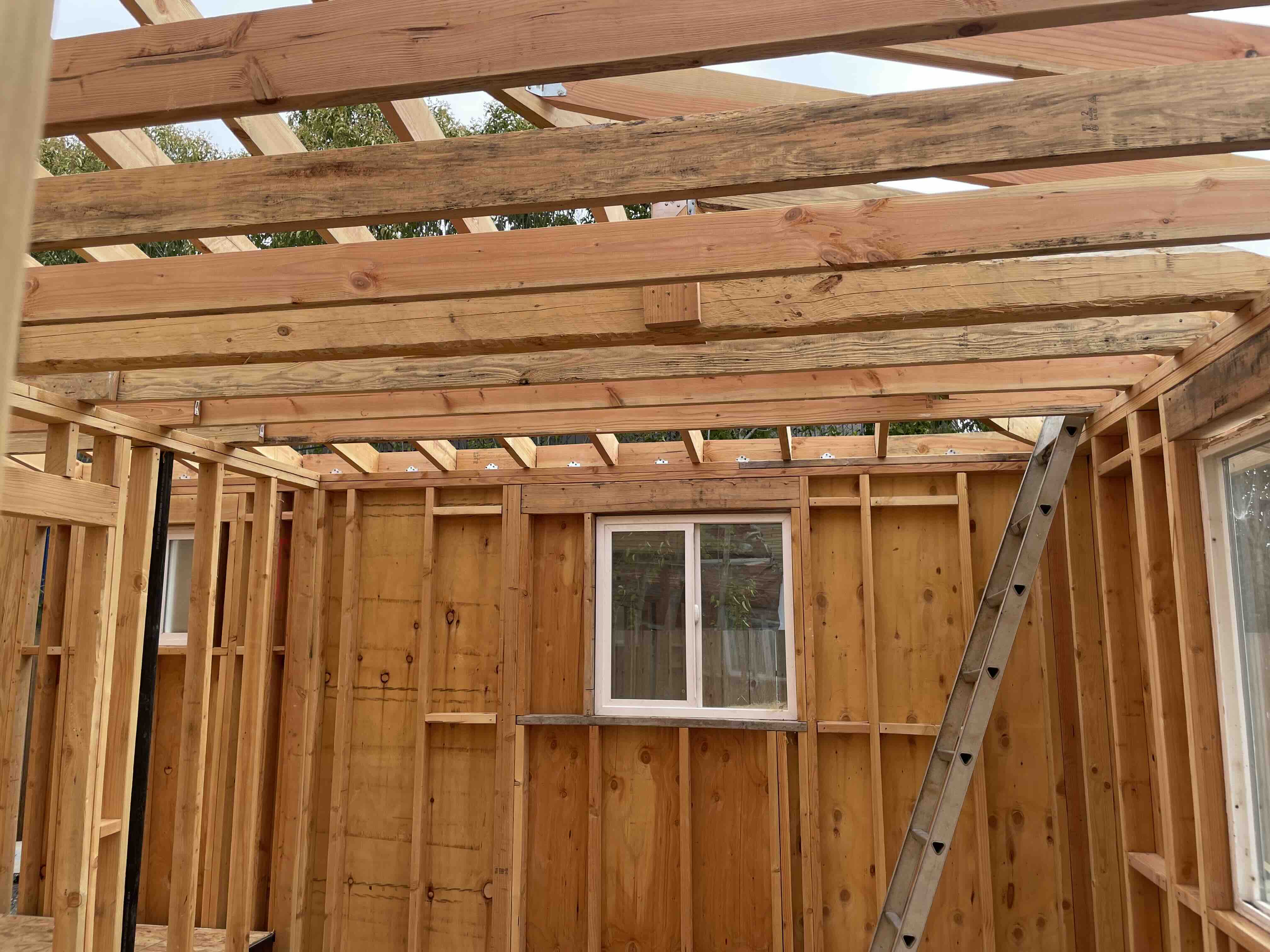 Shear wall and framing connection detail